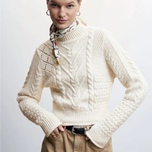 Mango Braided turtleneck sweater 
ref. 370190802002